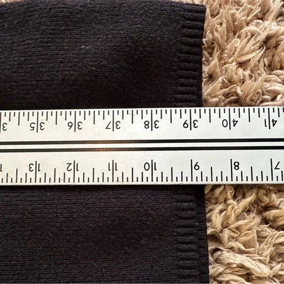 Abercrombie & Fitch Black knee-length zip up sweater dress with mock neck - Picture 12 of 14